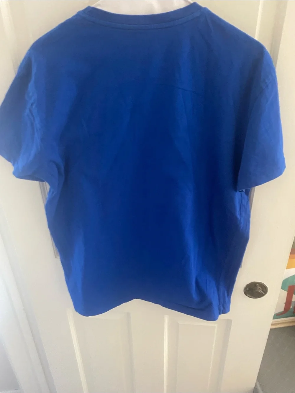 Polo by Ralph Lauren Royal Blue Tee with Yellow Logo Print